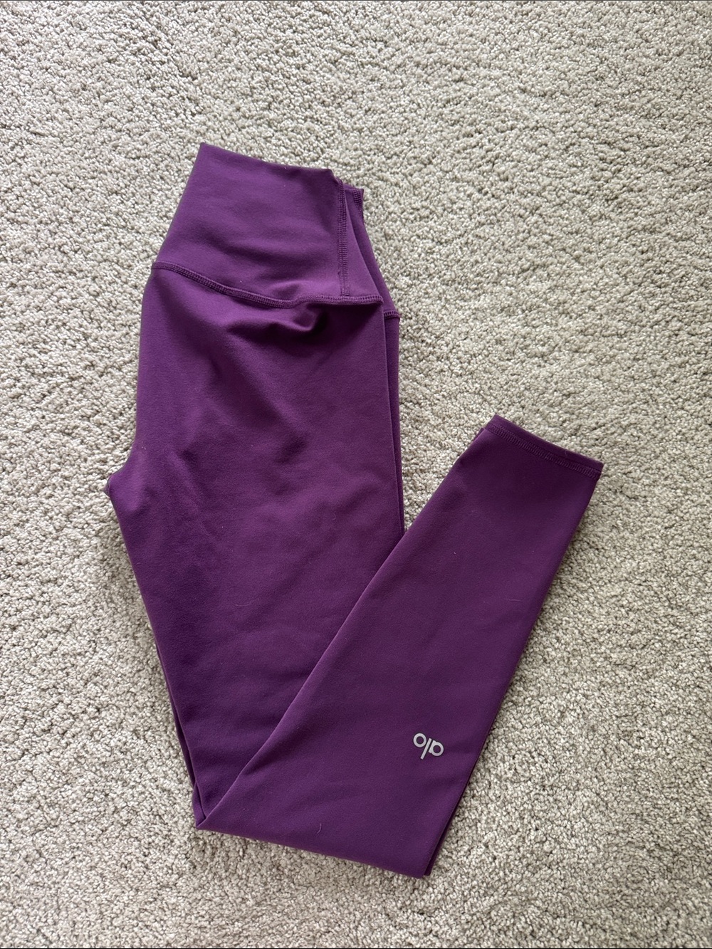 ALO YOGA Plum Purple Airbrush 7/8 Leggings XXS